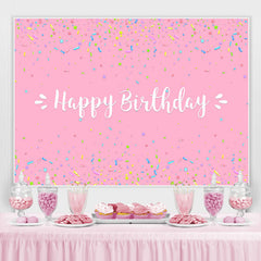 Rosa Solide Glücklich Geburtstag Party Hintergrund für Mädchen