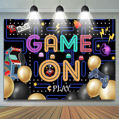 Eine Menge Spiele Luftballons Glücklich Geburtstag Hintergrund