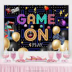 Eine Menge Spiele Luftballons Glücklich Geburtstag Hintergrund