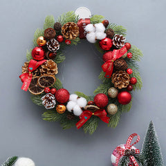 weihnachtsstern-bälle-kirsche-weihnachten-kranz-dekoration