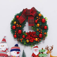 weihnachtsstern-bälle-kirsche-weihnachten-kranz-dekoration