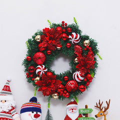 weihnachtsstern-bälle-kirsche-weihnachten-kranz-dekoration