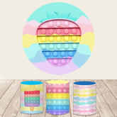 Pop Es Niedlich Erdbeere Thema Runden Hintergrund Bausatz Für Mädchen