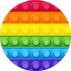Pop Es Regenbogen Farbig Geburtstag Party Runden Hintergründe