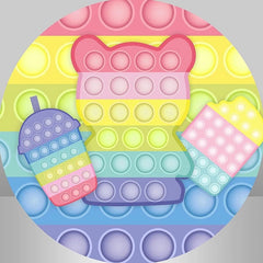 Pop Es Einfach Bunt  Schön Geburtstag Runden Hintergründe