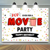 Kommen Sie vorbei für eine Filmparty mit Glücklich Geburtstag Hintergrund