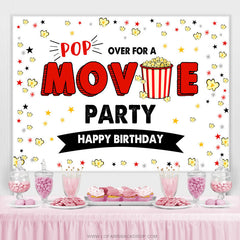 Kommen Sie vorbei für eine Filmparty mit Glücklich Geburtstag Hintergrund