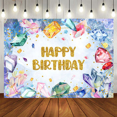 Kostbare Edelsteine in kaltem Blau für den Geburtstag eines Jungen