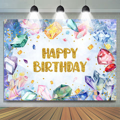 Kostbare Edelsteine in kaltem Blau für den Geburtstag eines Jungen