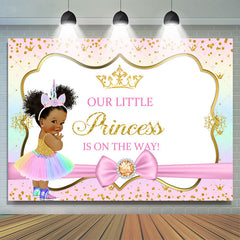 Prinzessin Und Rosa Thema Baby Dusche Hintergrund Für Mädchen