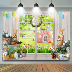 Kaninchen Ostern Eier Pilz Urlaub Party Hintergrund