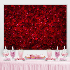 Rot Rosen Thema Geburtstag Party Hintergrund Für Frauen