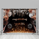 Rose Gold Ballon Bokeh Abschluss Party Backdorp