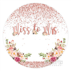 Rose Gold Blumen Einfach Süß Hochzeit Kreis Hintergrund