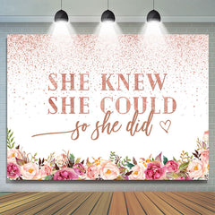 Rose Rosa Sie Tat Abschluss Party Hintergrund Für Mädchen