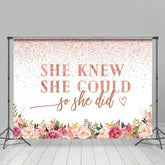 Rose Rosa Sie Tat Abschluss Party Hintergrund Für Mädchen