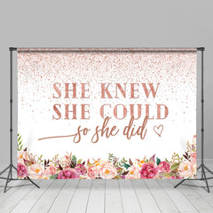 Rose Rosa Sie Tat Abschluss Party Hintergrund Für Mädchen