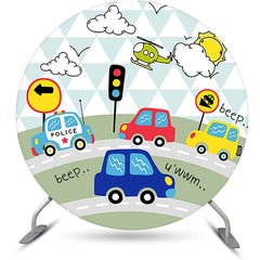 Runden Piep Verkehr Sonnig Tag Geburtstag Hintergrund