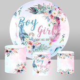 Runden Lofaris Niedlich Was Wille Baby Sei Baby Dusche Hintergrund