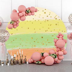 Runden Farbe Streifen Glücklich Geburtstag Hintergrund Für Party