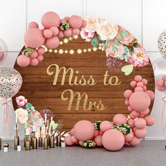 Runden Blumen Funkeln Hölzern Liebenswert Süß Hochzeit Hintergrund