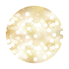 Leuchtenden Weiß Punkte Gold Bokeh Runden Hintergründe für Party