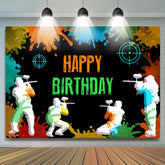 Schießspiel Alles Gute zum Geburtstag Hintergrund für Jugendliche