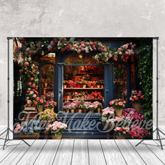 Vitrine Ranke Bunt Blumen Foto Frühling Hintergrund