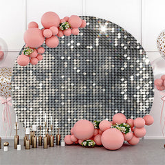 Silber Funkeln Pailletten Hintergrund Für Disko Tanzen Party
