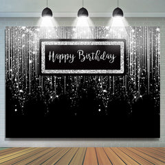Silberner funkeln Funke Luxus Glücklich Geburtstag Hintergrund