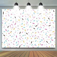 Einfach Bunt Punkte Sterne Weiss Hintergrund für Geburtstag