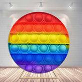 Einfach Bunt Schön Pop Es Geburtstag Runden Hintergründe