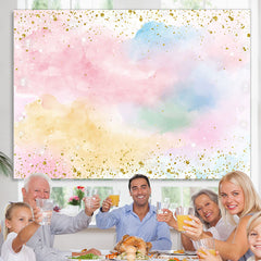 Einfache farbenfrohe Himmelswolken Alles Gute zum Geburtstag Hintergrund
