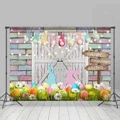 Einfach Eier Mit Hase Urlaub Ostern Hintergrund