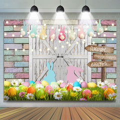 Einfach Eier Mit Hase Urlaub Ostern Hintergrund