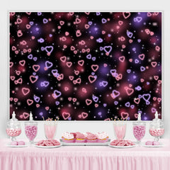 Einfach Herz Rosa Schwarz Licht Stelle Hintergrund für Party