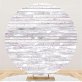 Einfach Lavendel Holz Baby Dusche Runden Hintergrund Dekoration