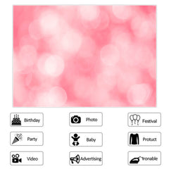Einfach Rosa Bokeh Foto Hintergrund für Geburtstag Party