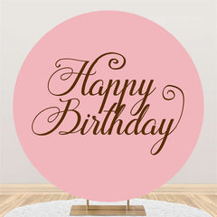 Einfach Rosa Glücklich Geburtstag Kreis Hintergrund Für Party
