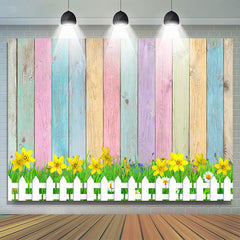 Einfach Gelb Blumen Und Farbe Holz Thema Hintergrund