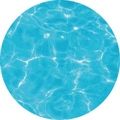 Himmel Blau Wasser Sommer Thema Kreis Hintergrund Für Party