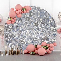 Splitter Funkeln Diamant Party Runden Hintergrund Abdeckung