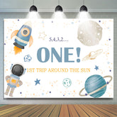 Space Star 1. Reise um die Sonne Geburtstagskulisse