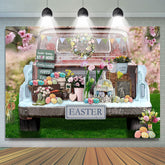 Frühling Ostern Hintergrund Für Auto Voll von Bunt Eier