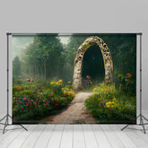 Frühling Blumen Wunderland Gasse Draussen Party Hintergrund