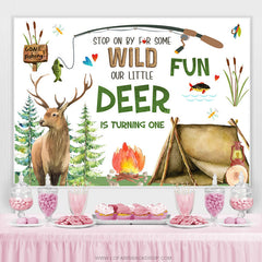 Stoppen An Von Für Manche Wild Wenig Reh 1 Geburtstag Hintergrund