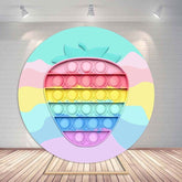 Erdbeere Pop Es Niedlich Runden Hintergründe für Mädchen