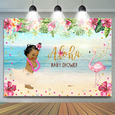 Sommer Aloha babydusche Foto-Shooting Hintergrund Meer Strand