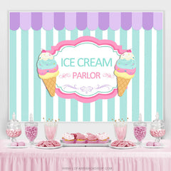 Sommer Eis Creme Salon Süssigkeit Land Geburtstag Hintergrund