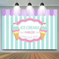 Sommer Eis Creme Salon Süssigkeit Land Geburtstag Hintergrund